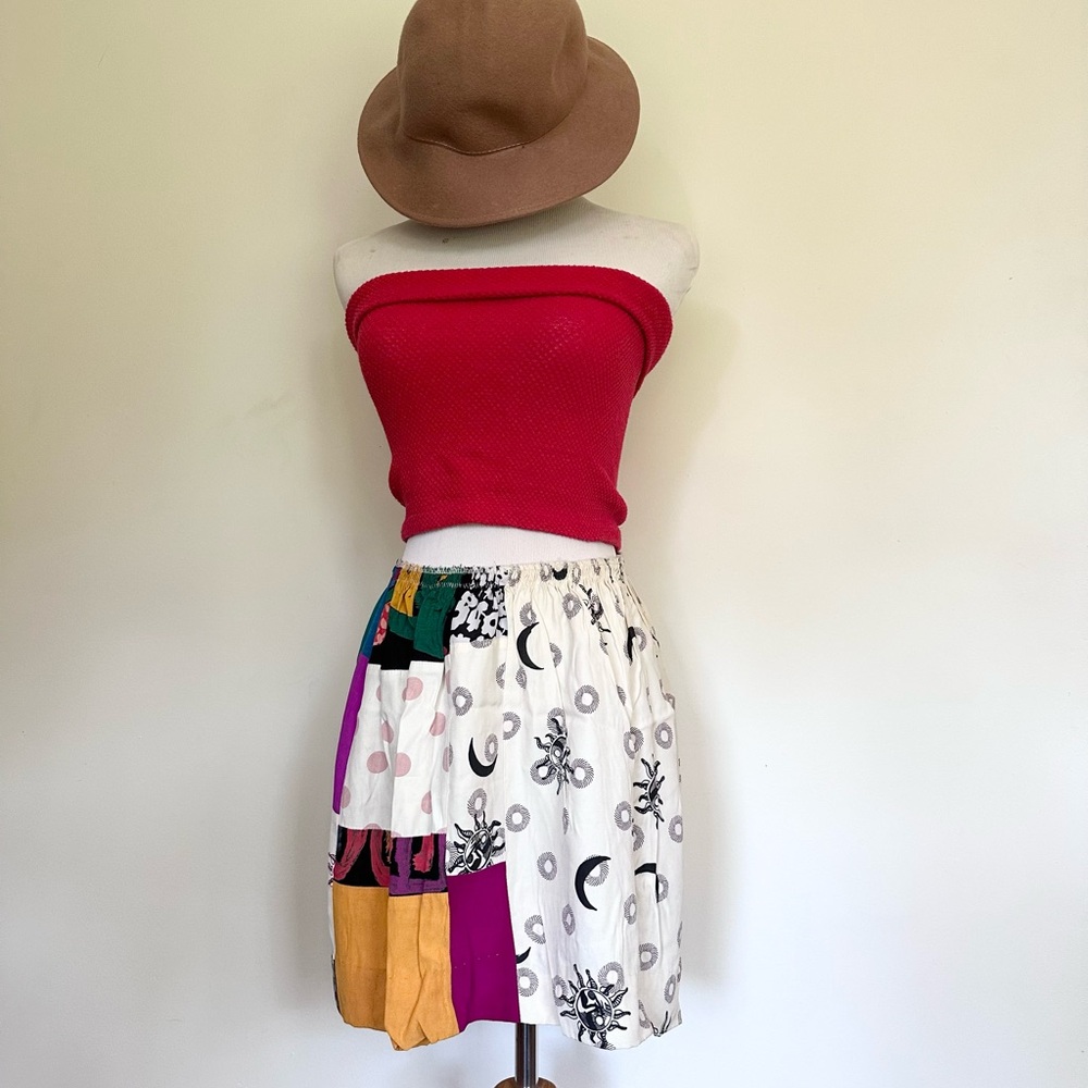 Bayou Boho one of a kind Vintage Mini skirt
